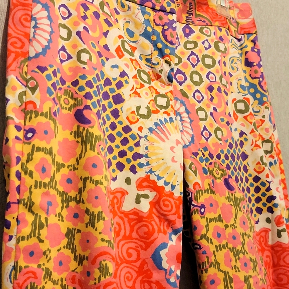 Wms JCrew City fit paisley trousers (10)
